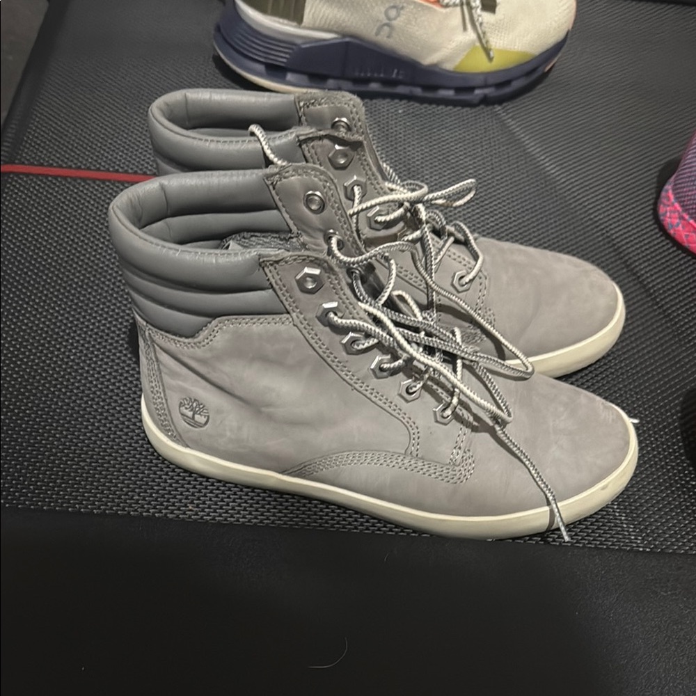 Timberland Gray High-Top Sneakers